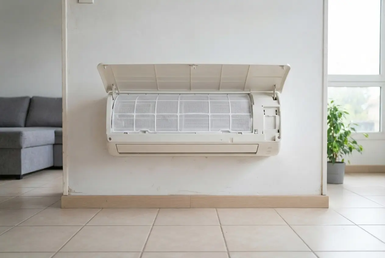 Climatiseur nettoyé et entretenu après intervention à Trinquetaille