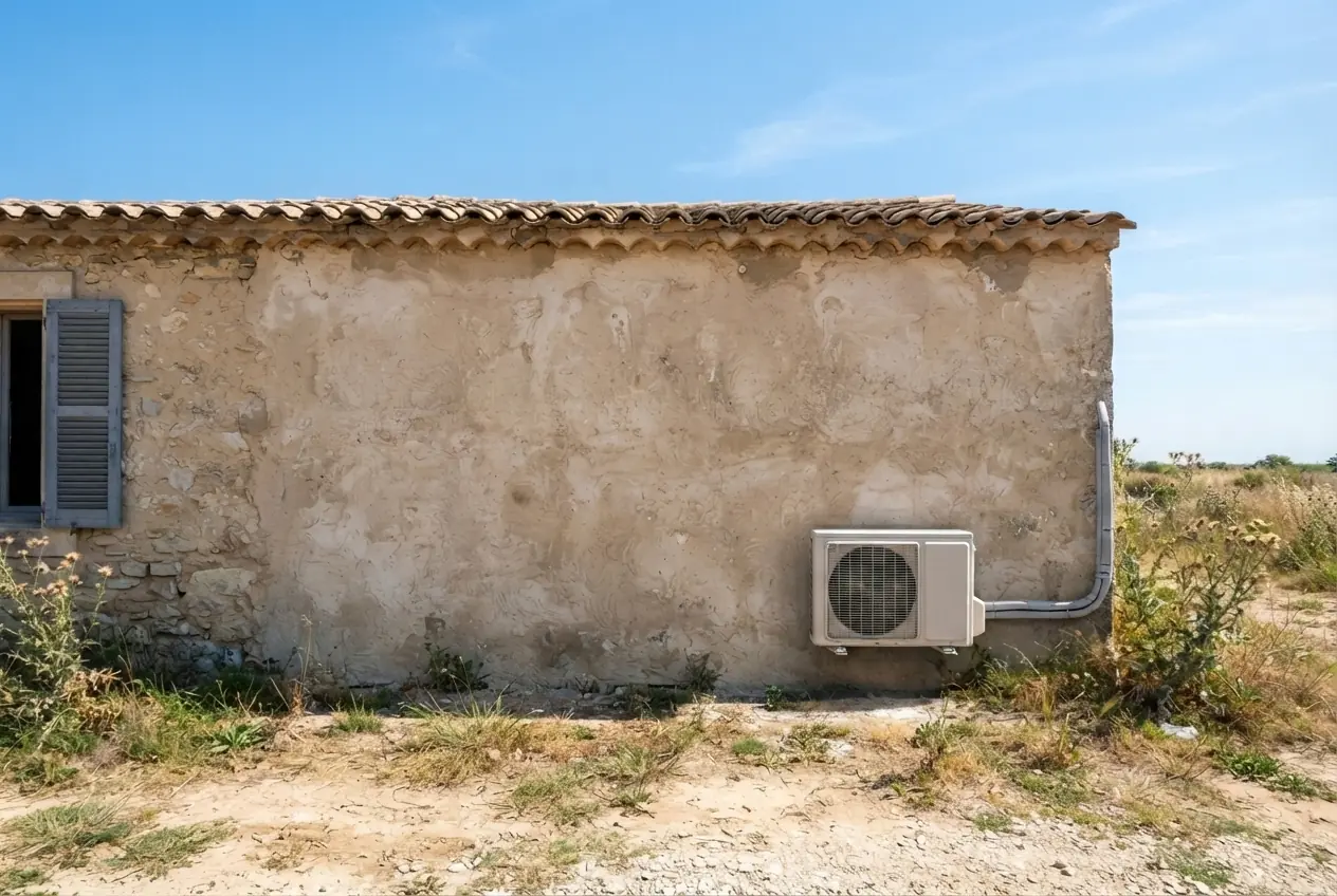 Pompe à chaleur air-eau installée chez un habitant d'Istres